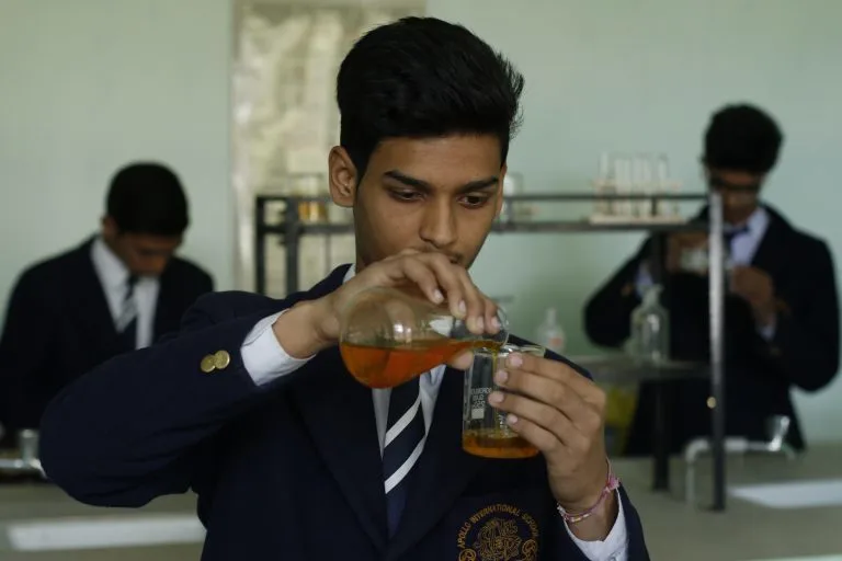 Apollo International School practical learning laboratory in Dehradun